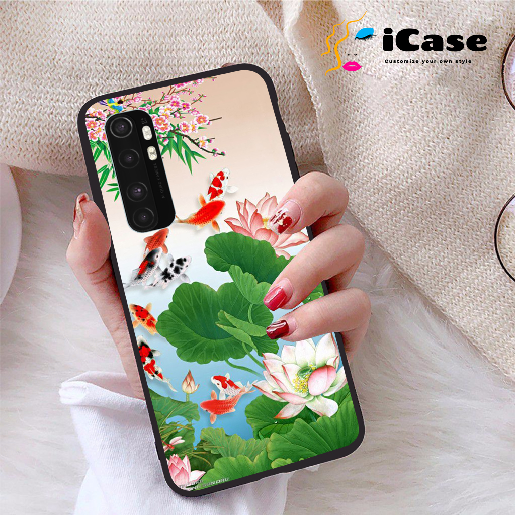 Ốp lưng Xiaomi Mi Note 10 Lite viền dẻo TPU BST Sen