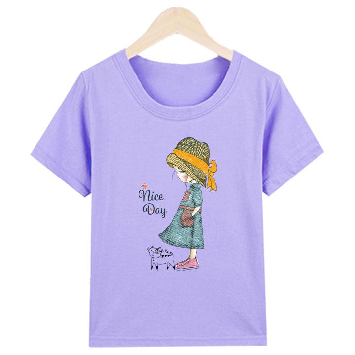 Áo Thun nữ in hình chất liệu polly cotton EWM1292 Thời Trang Elsa