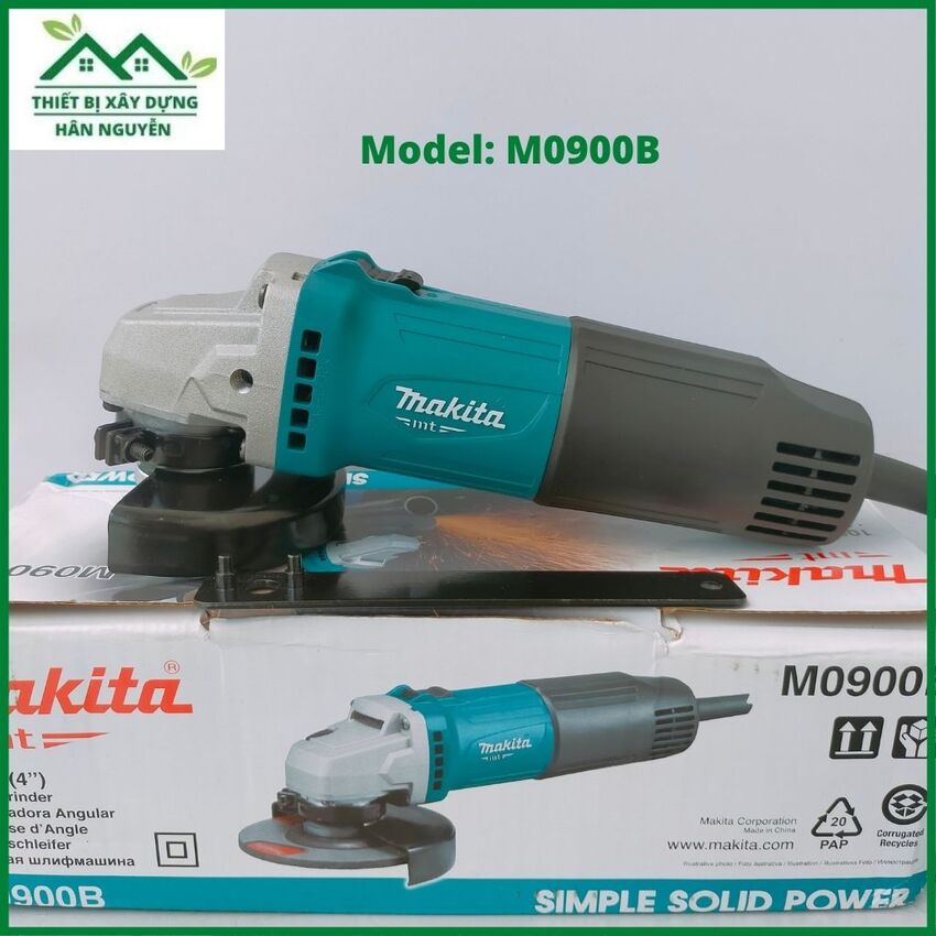 Máy cắt cầm tay Makita M0900B,công tắc trượt ,lưỡi cắt 100mm chuyên cắt sắt,nhôm,gạch,đá hoa cương,máy mài góc