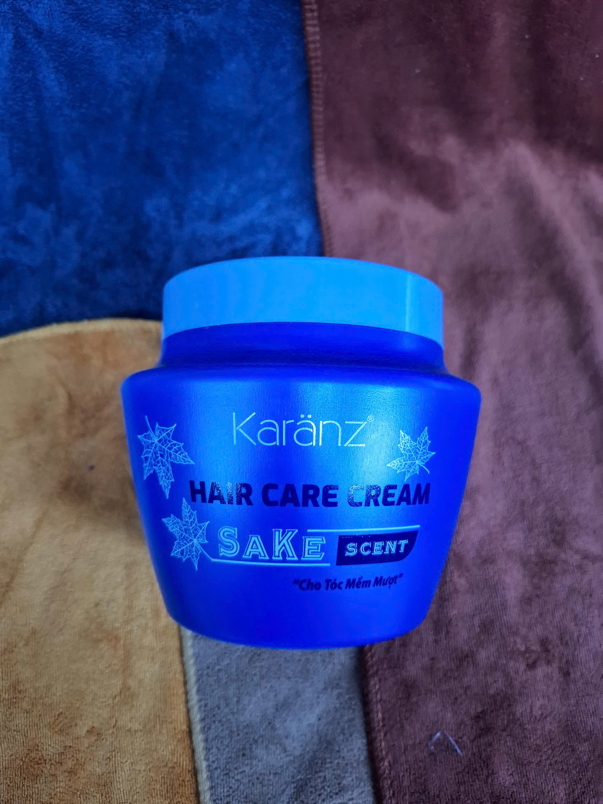 1000ml Dầu hấp phục hồi tóc Sa Kê tóc xanh dương Karanz