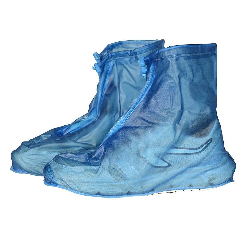 Ủng bọc giày đi mưa đi phượt chống nước có đế chống trượt - màu xanh -Hồng, Bao Giày Đi Mưa - Áo Mưa Bọc Giày Dép Thời Trang Bằng Cao Su – 100% Khô Ráo Dù Mưa Bão Màu Xanh Hồng