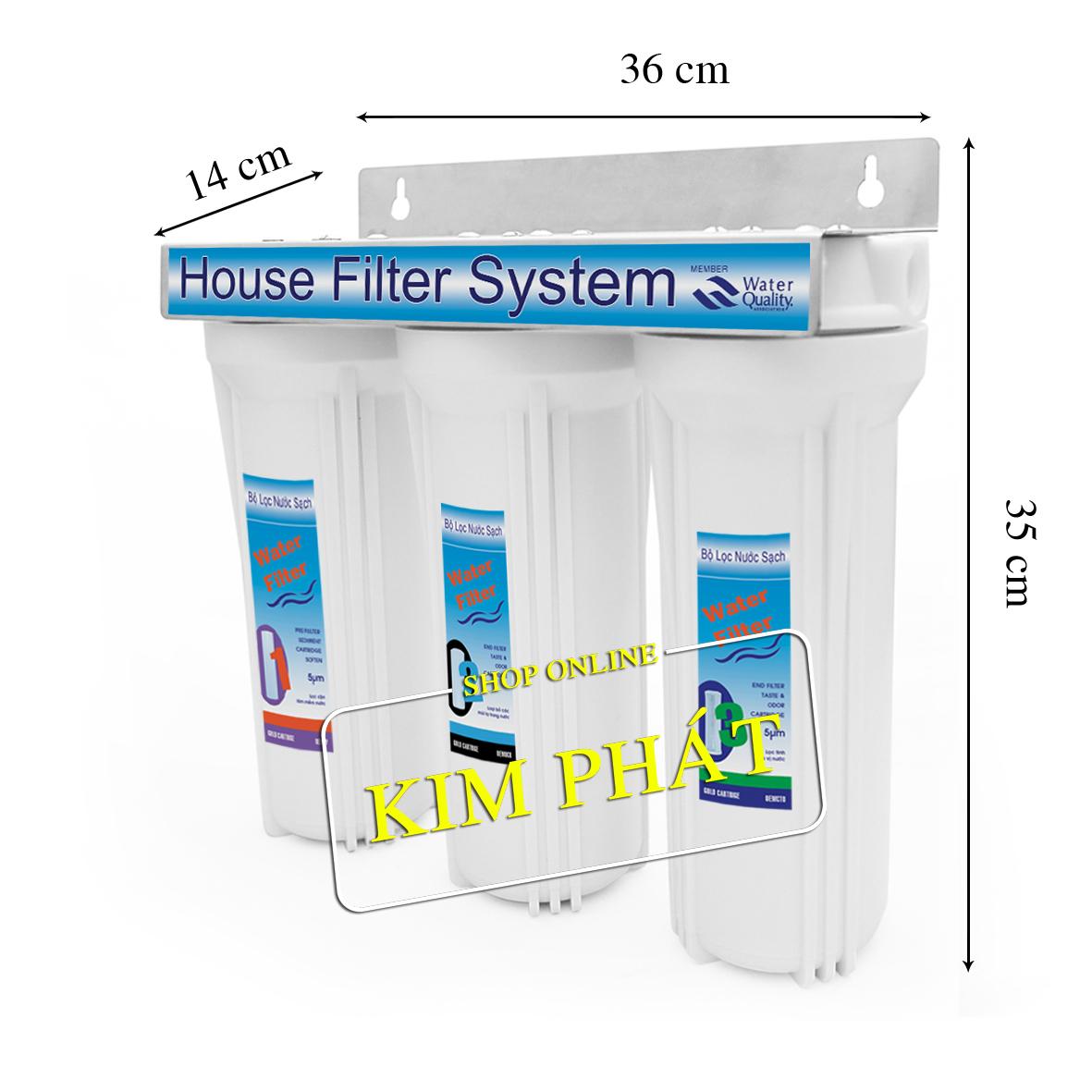 [HCM]Bộ lọc nước sinh hoạt 3 cấp -3TR
