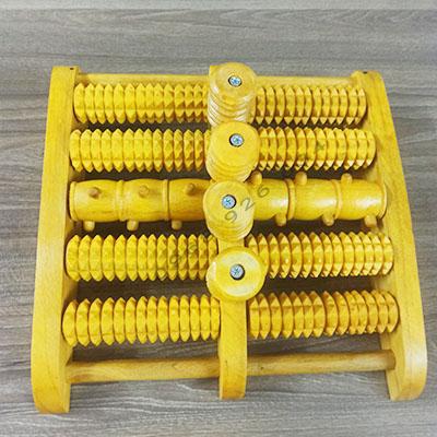 Bàn Lăn Massage Chân Bằng Gỗ