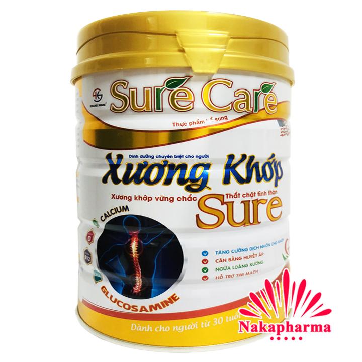 ✅ Sữa bột Sure Care Xương Khớp 900g [30+ tuổi] – Giúp ngừa loãng xương, cân bằng huyết áp, hỗ trợ tim mạch – Sữa Surecare