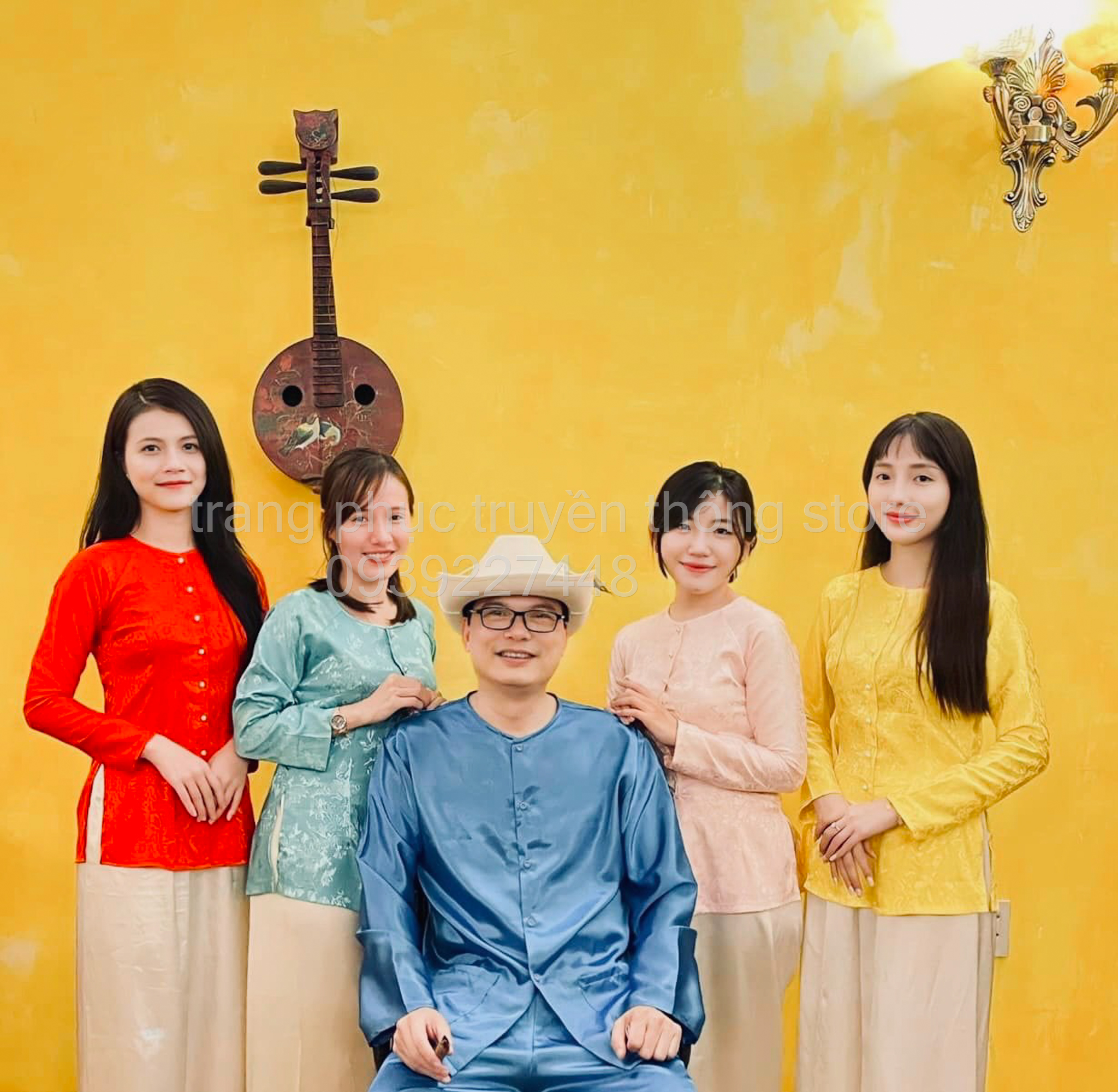 Bộ Bà Ba Nam Phi Bóng Xanh Truyền Thống