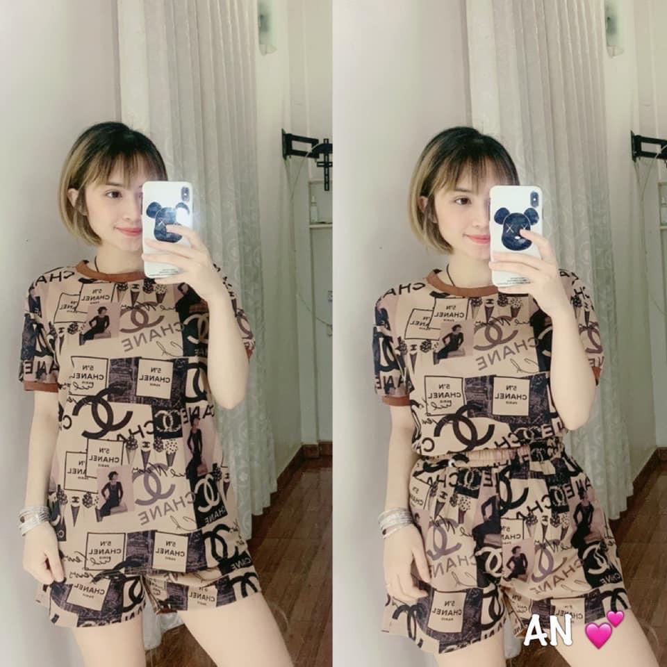 Bộ mặc nhà nữ - Bộ đồ nữ cộc tay