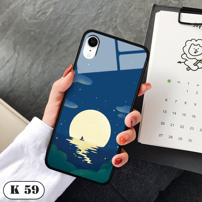 Ốp lưng kính 3D điện thoại IPHONE XR