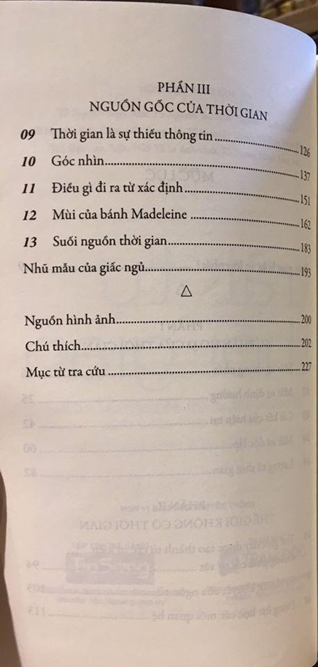 Sách - Trật tự thời gian