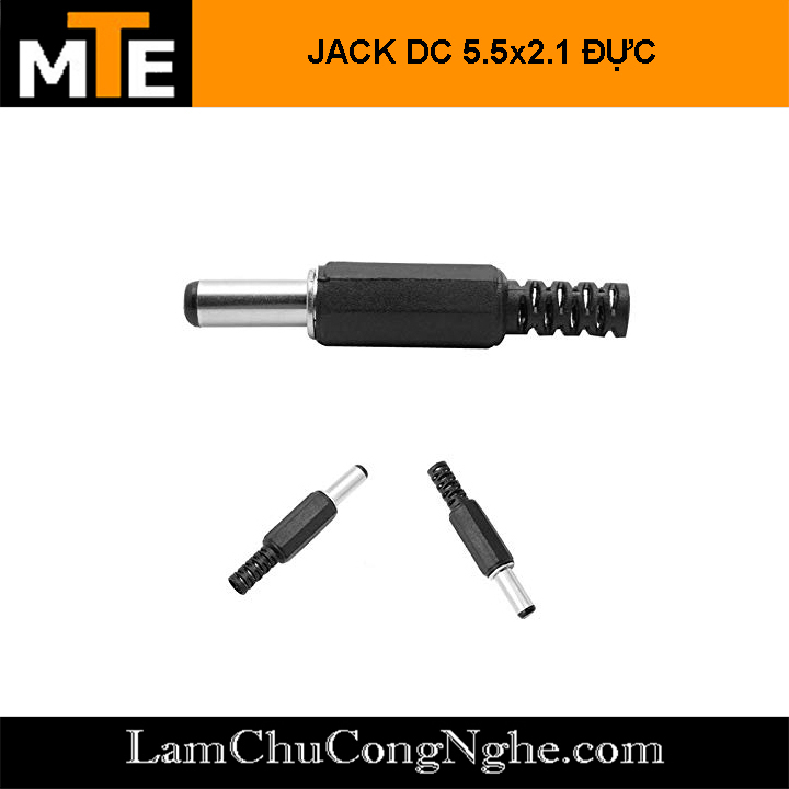Jack nguồn DC 5.5x2.1mm jack đực DC-005