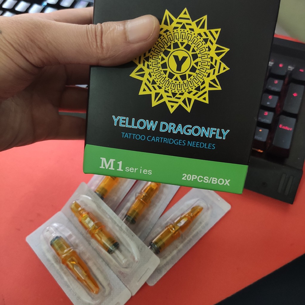 Kim xăm Pen 15M1 đánh bóng YellowDragon ( 20 kim / 1 hộp )
