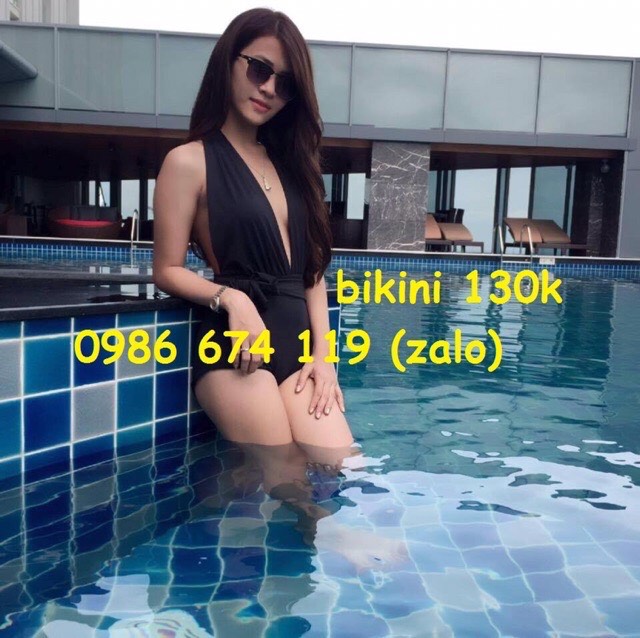 bikini 1 mảnh hở lưng BK06