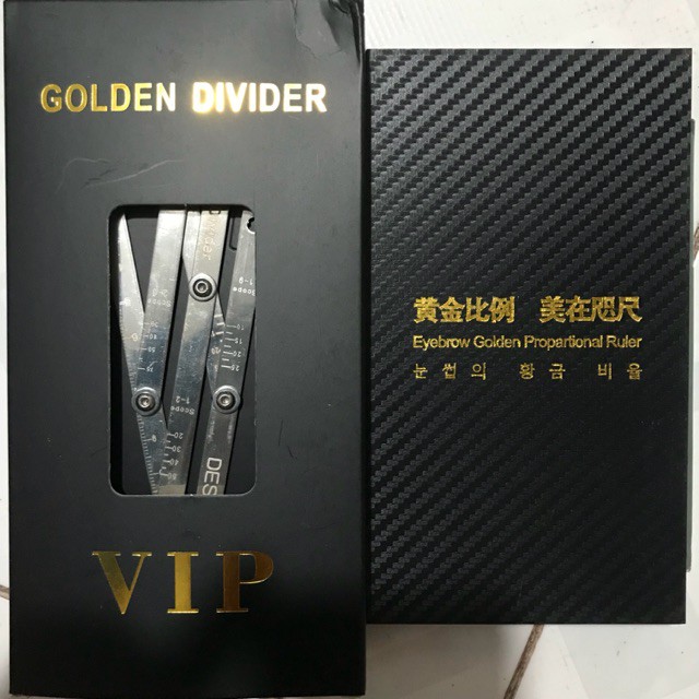 [HCM]Thước đo tỉ lệ Vàng Vip lông mày phun xăm
