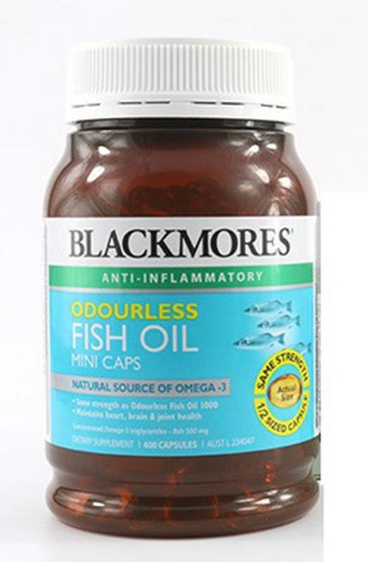 Dầu Cá Không mùi Blackmores Fish Oil 1000 Mg Hộp 400 Viên nhập khẩu