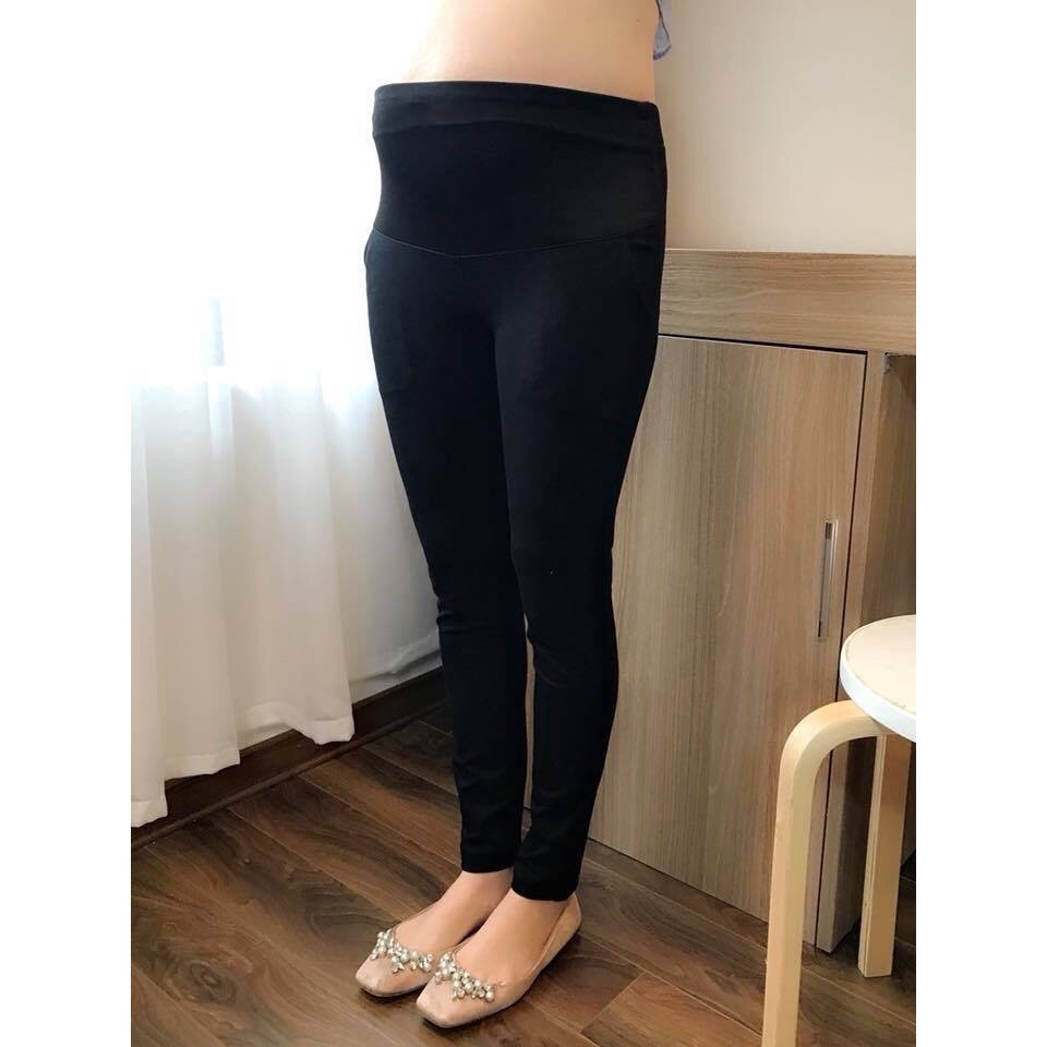 [HCM]Quần legging thun dài công sở cho bà bầu(có đắp bụng)