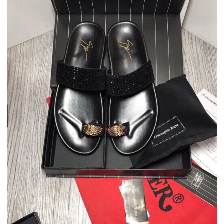 Dép nam Sandal xỏ ngón đính đá siêu cấp