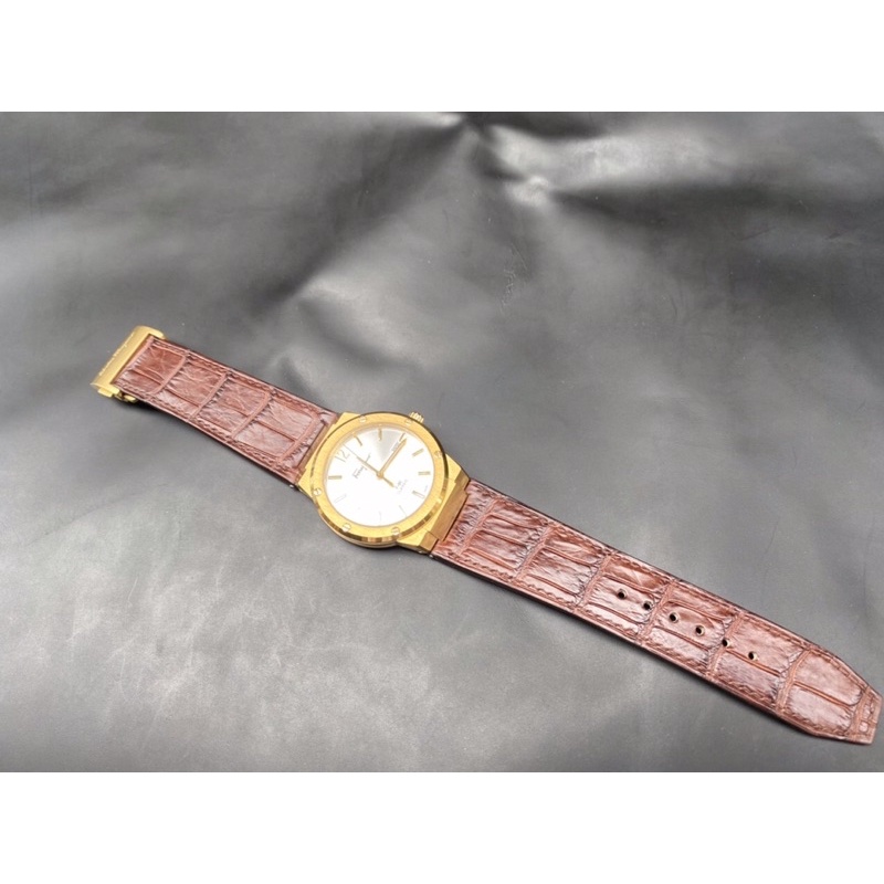 Dây đồng hồ da cá sấu Handmade cho đồng hồ Ferragamo F80