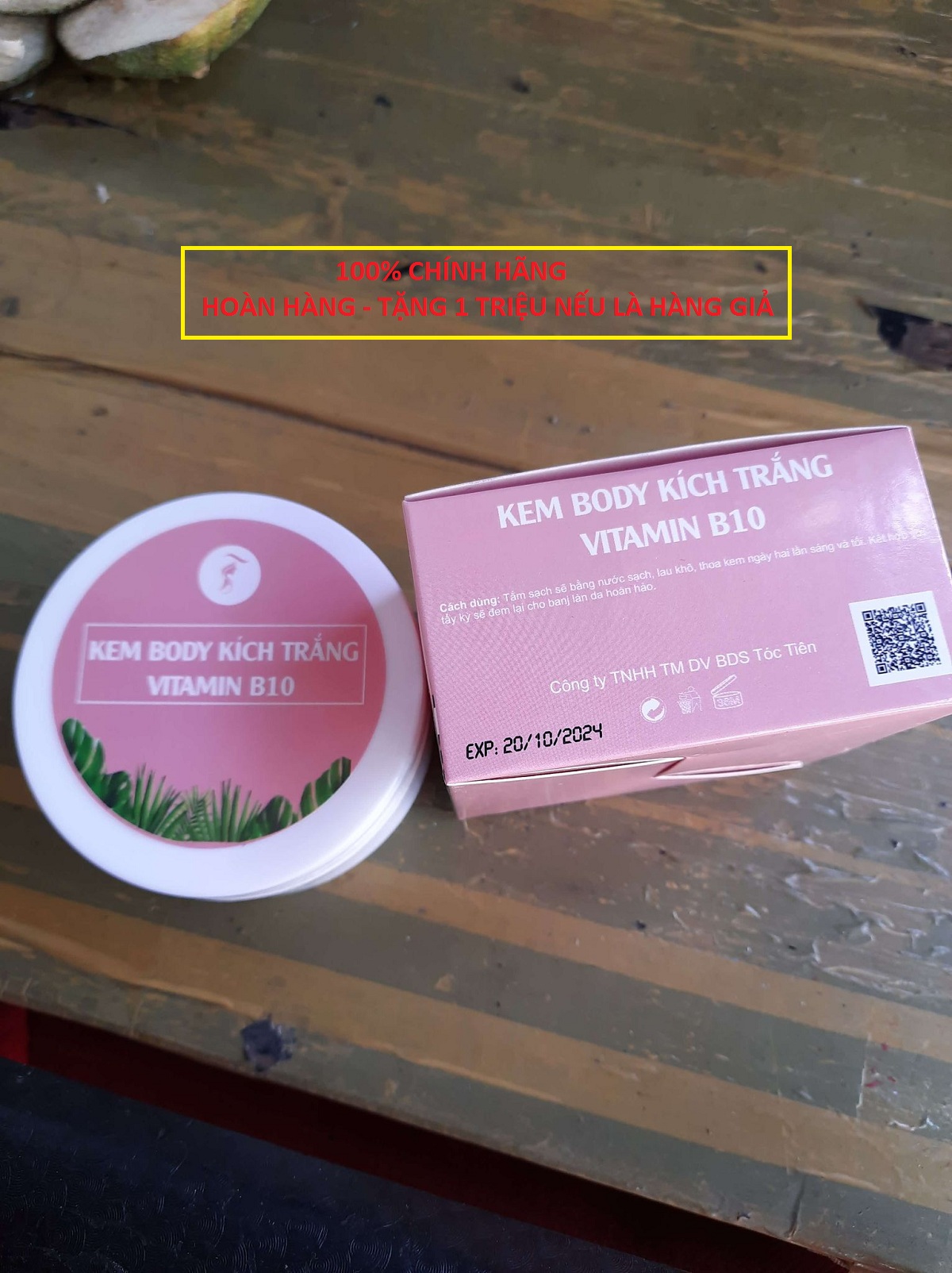 [HCM]Kem body siêu kích trắng vitamin B10