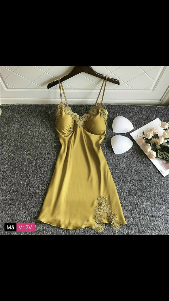 Đầm ngủ phi lụa 2 dây #damnguphilua