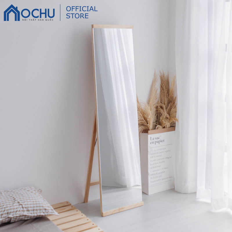 Gương Đứng Soi Toàn Thân Tràn Viền Khung Gỗ OCHU - A Mirror