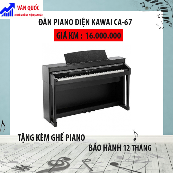 ĐÀN PIANO ĐIỆN KAWAI CA 67