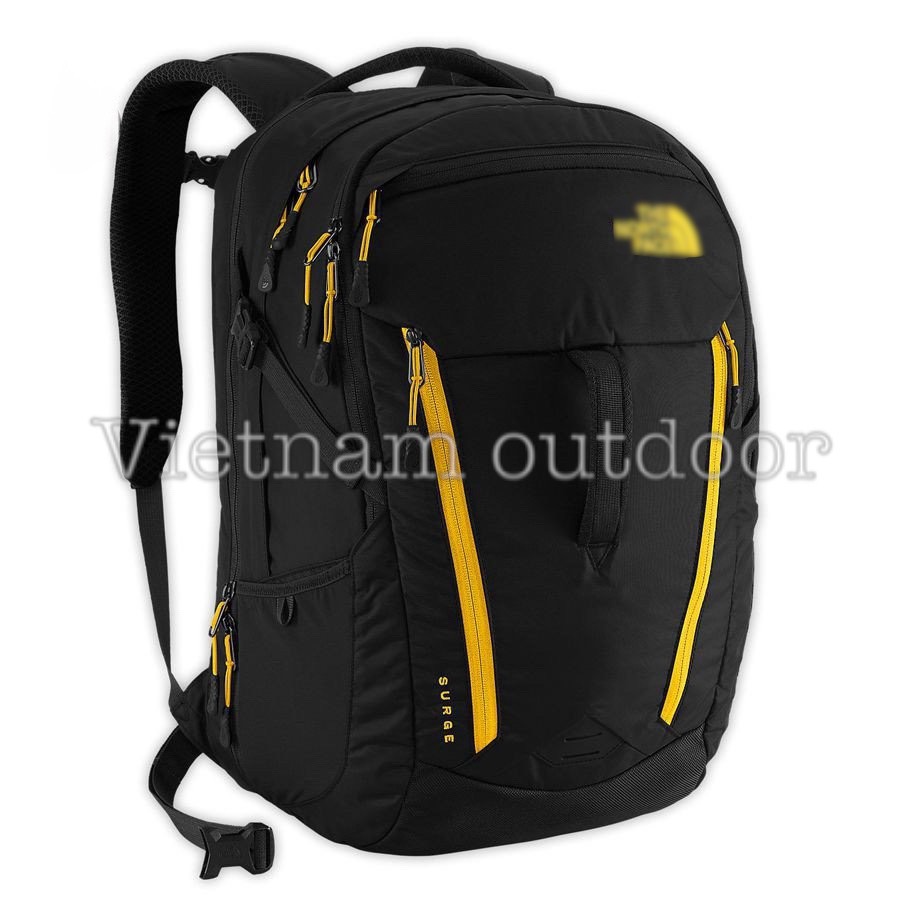 Balo du lịch nam có dây đeo trợ lực, ngăn chống sốc để laptop the north face surge