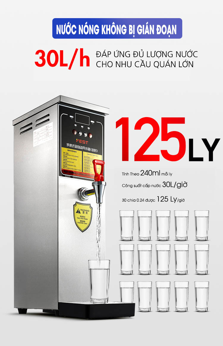 Máy Đun Nước Nóng Tự Động Fest RC-10