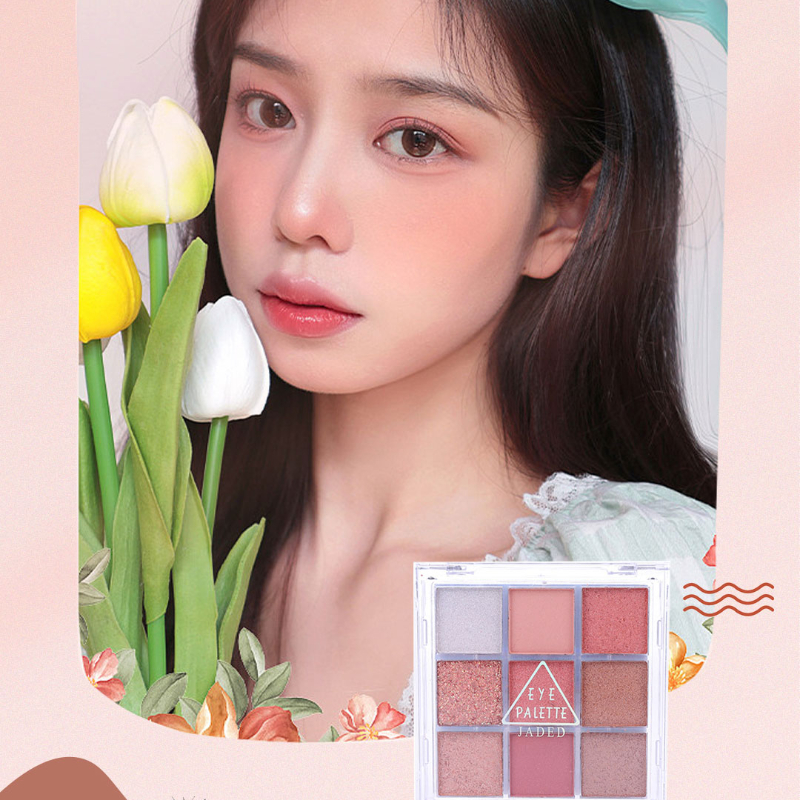 9 Colors Eyeshadow Palette waterproof eyeshadow makeup