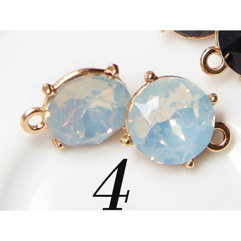 Hạt đá pha lê 12mm đính phụ kiện váy áo, kẹp tóc, nơ cài