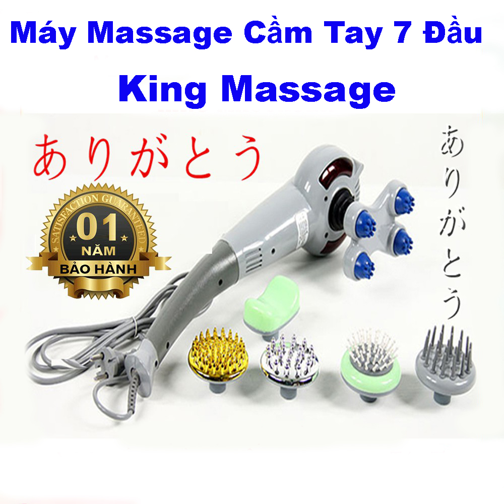 Máy Massage Cầm Tay 7 Đầu King Massage