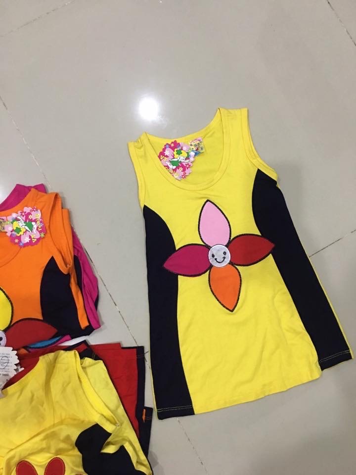 Đầm thun body cho bé gái thun mát 10-15kg
