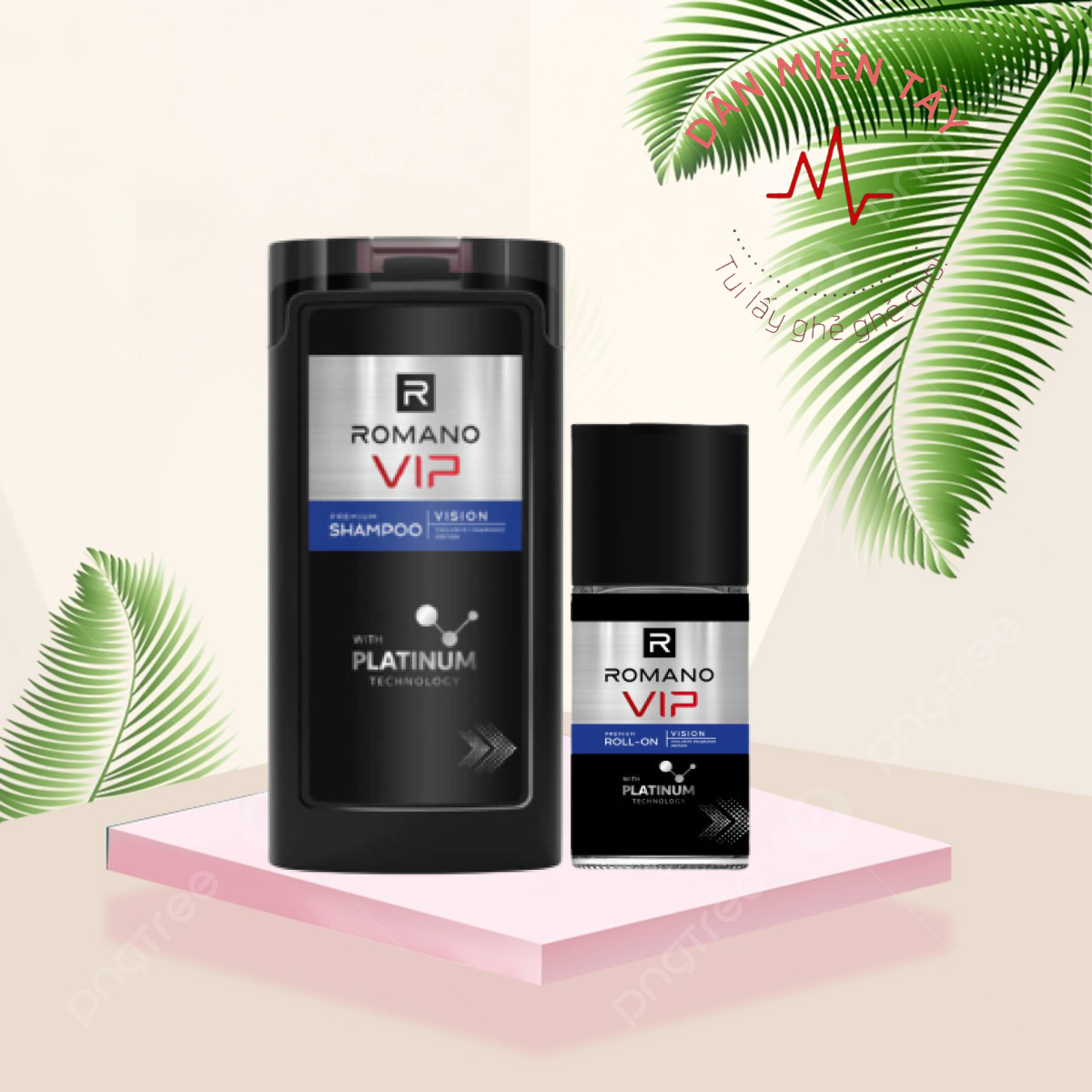 Bộ Dầu Gội Vip Vision 150gr + Lăn Vision 50ml