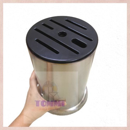 Ống Cắm Dao Inox Tròn Đựng Dao Pha Chế - Dụng Cụ Pha Chế