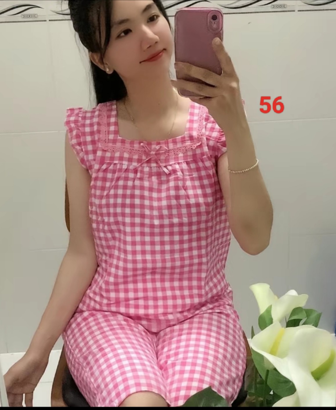Pocket silk knit set-40kg to 73kg-real photo