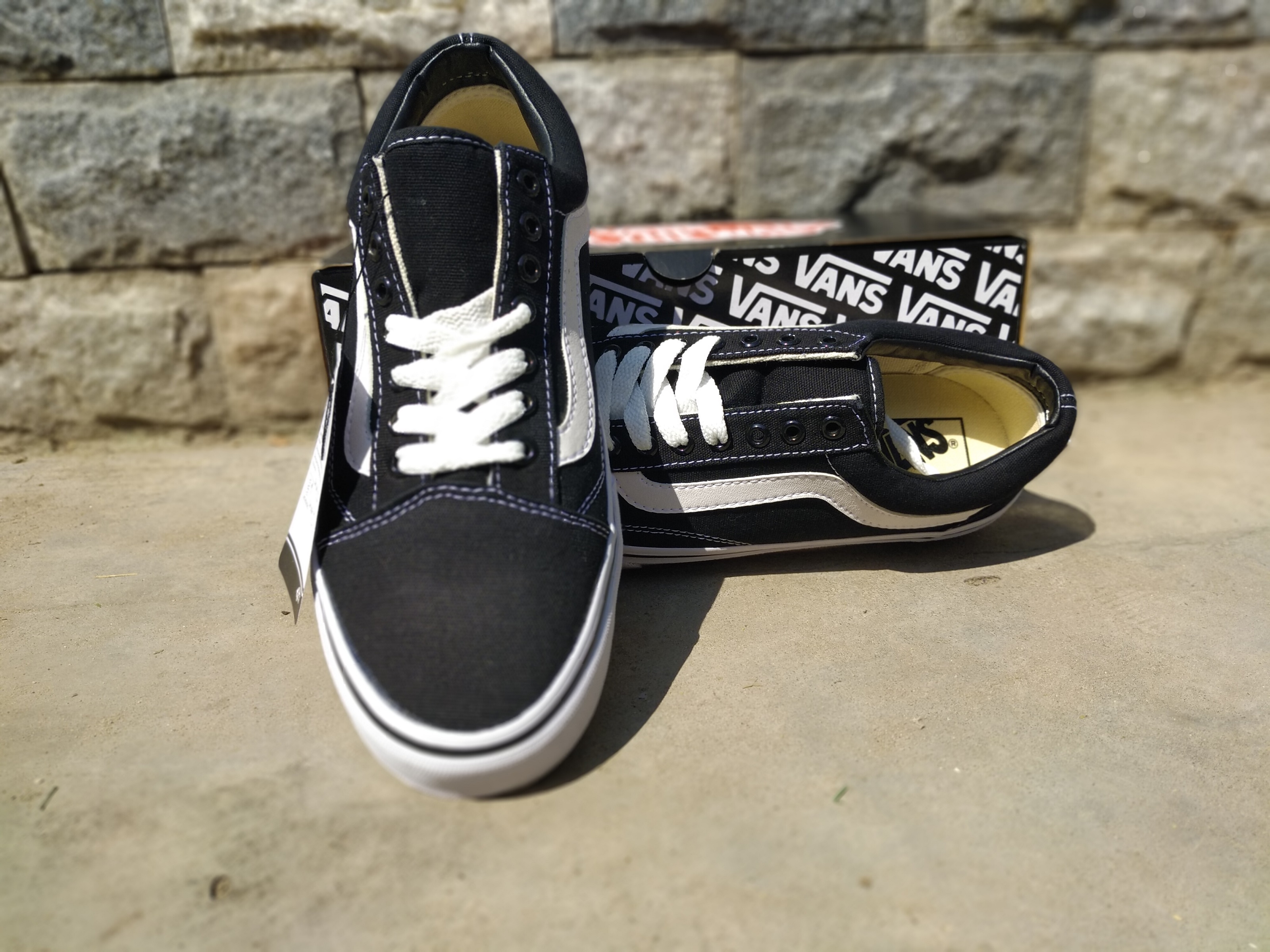 Giày thể thao sneaker nam nữ Vans Old Skool đen [ Tặng Box + Vớ ]