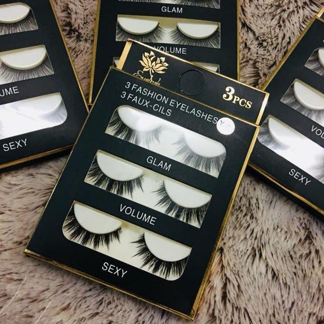 Lông mi chồn 3 fashion eyelashes 3 faux - dày mi l18