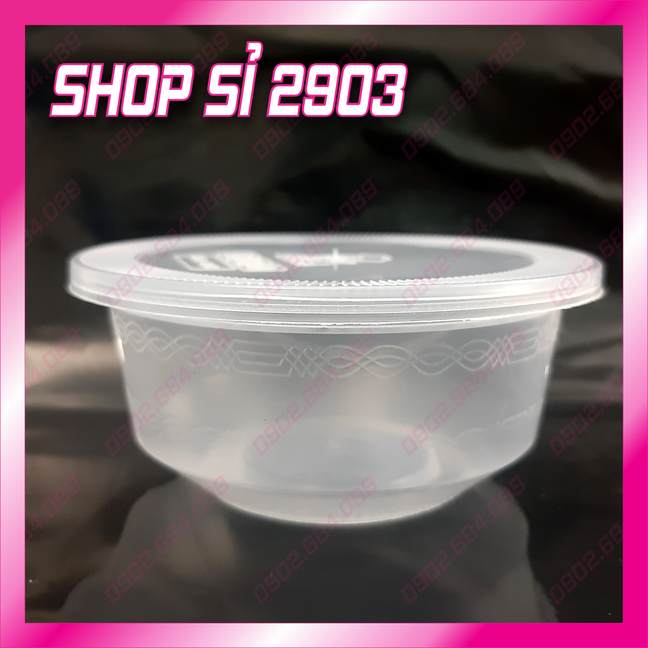 Thố nhựa 250 ml - Lốc 50 cái