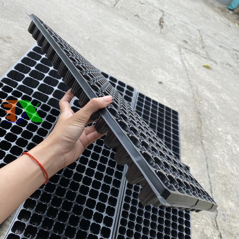 Bộ 5 khay ươm cây, khay ươm hạt, vỉ ươm (128 lỗ)(Đen)