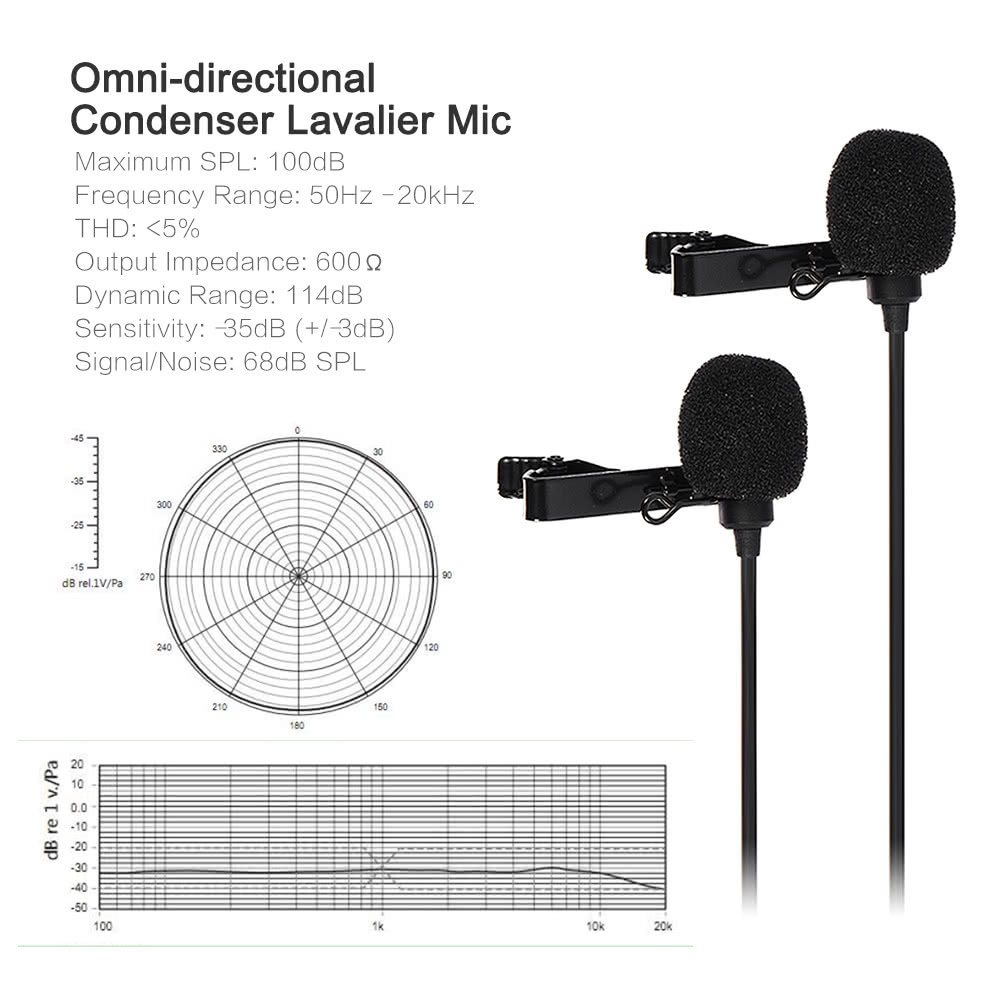 Comica CVM-D02 - Micro Cài Áo Quay Phim Cho Smartphone, Camera và Gopro