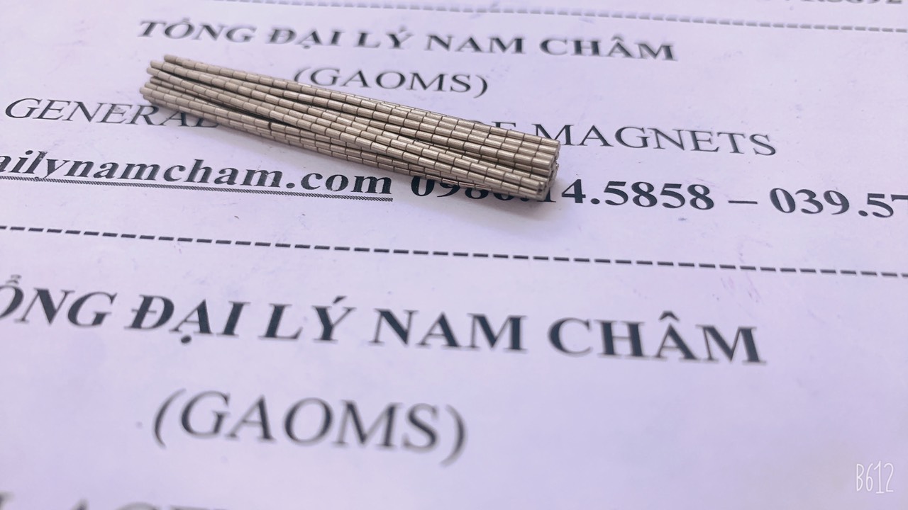 100 viên nam châm mini 1x2mm