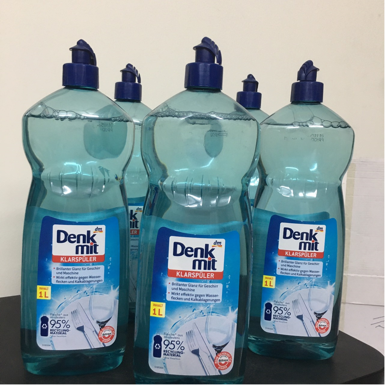 nước làm bóng DENKMIT CHAI 1LIT DÙNG CHO MÁY RỬA LY BÁT