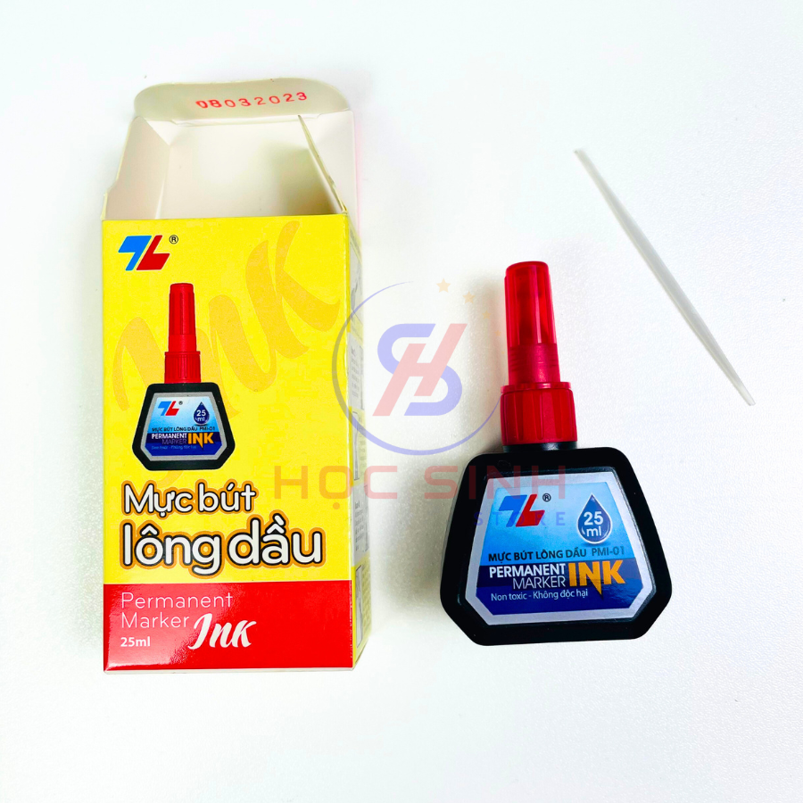 Mực bút lông dầu thiên long 25ml pmi 01 mực không xóa được
