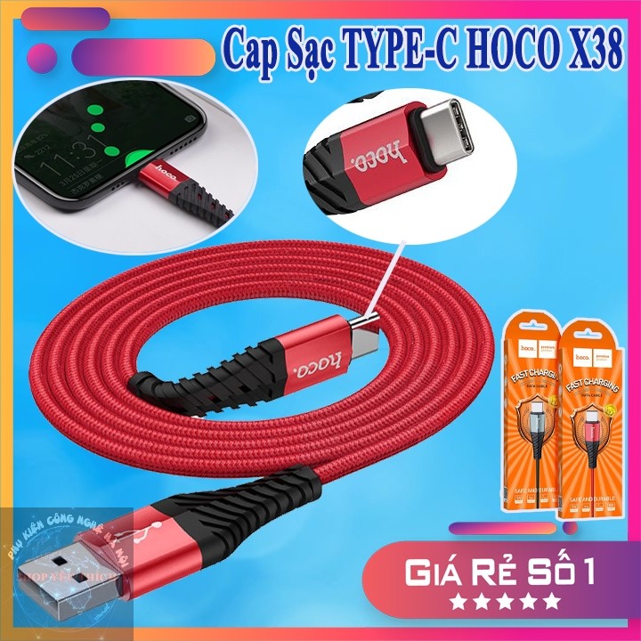 Cáp Sạc Hoco X38 Type-C 2.4A 1m