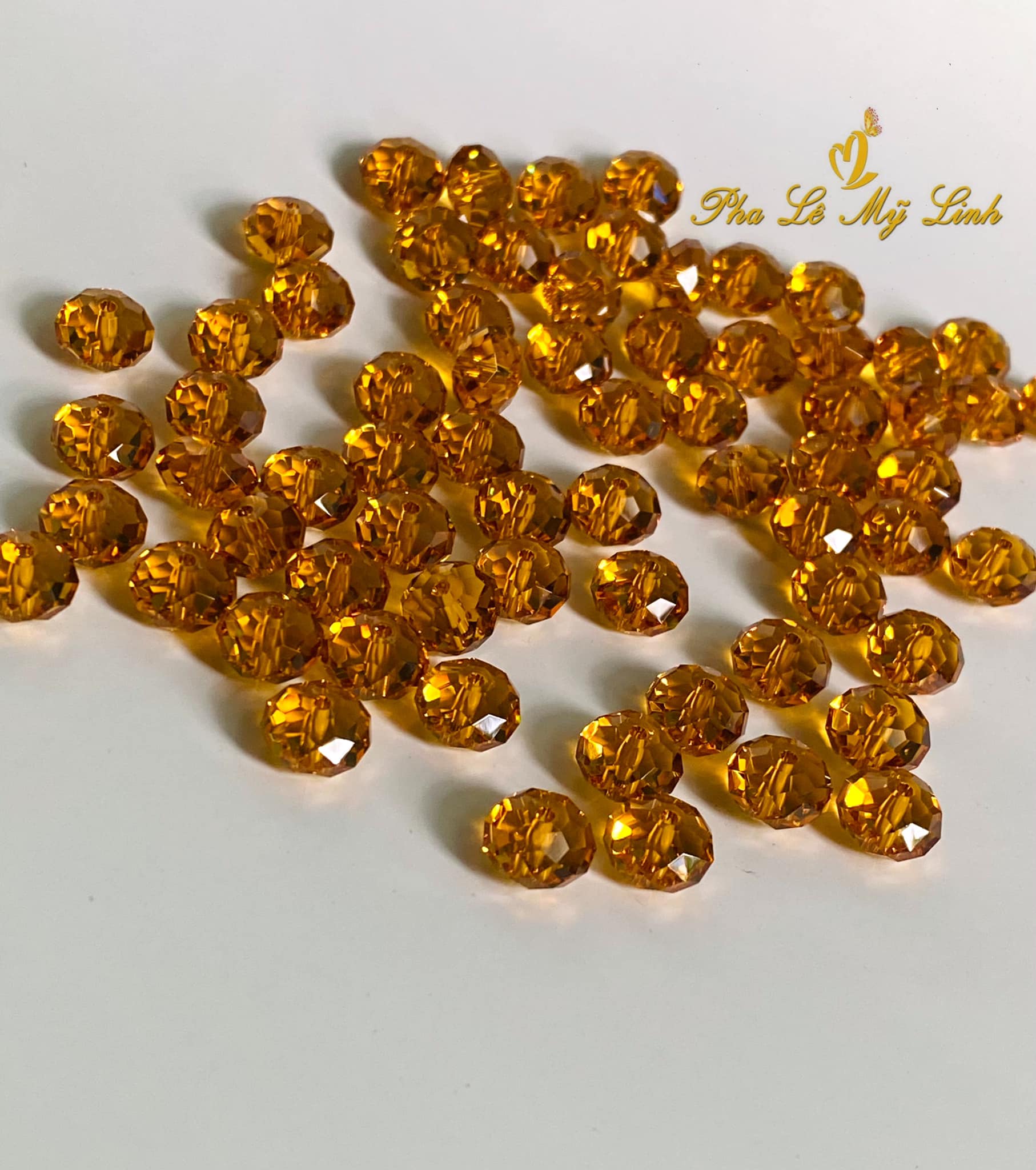5 viên pha lê Swarovski 8mm kiểu bánh cam