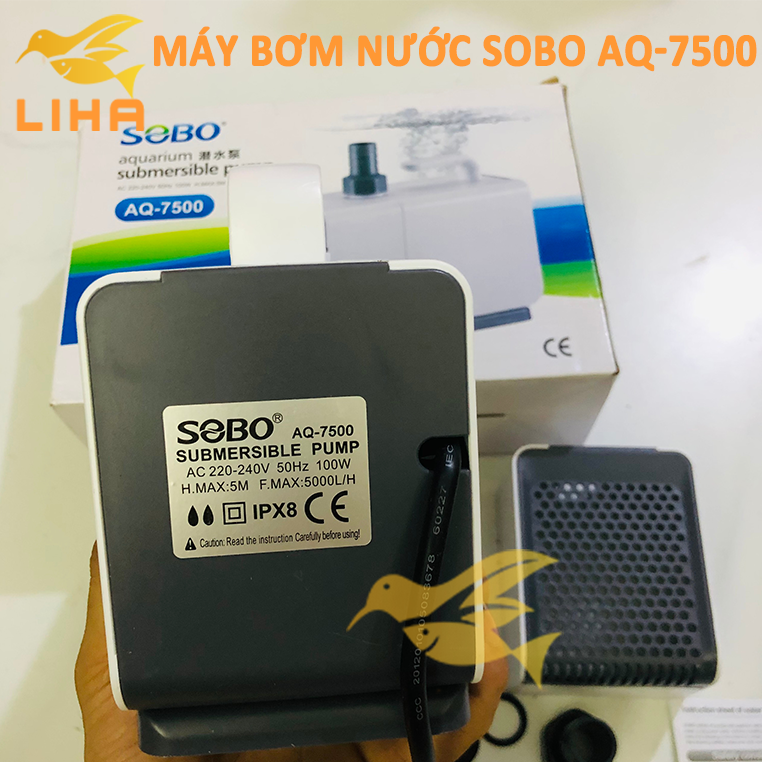 Máy Bơm Nước Sobo AQ-7500 (100W-5000L/H-5M) - Máy Bơm Bể Cá