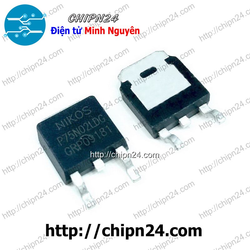 Mosfet dán 75n02 to-252 75a 20v kênh n