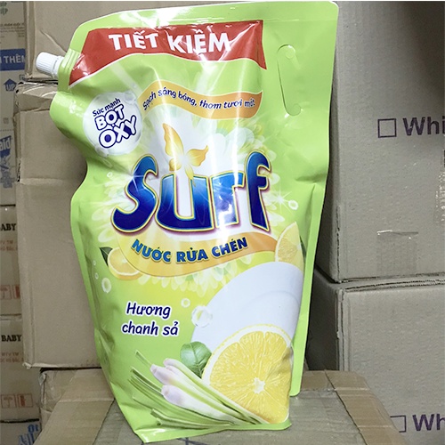 Nước rửa chén Surf hương chanh sả túi 3.5 Kg