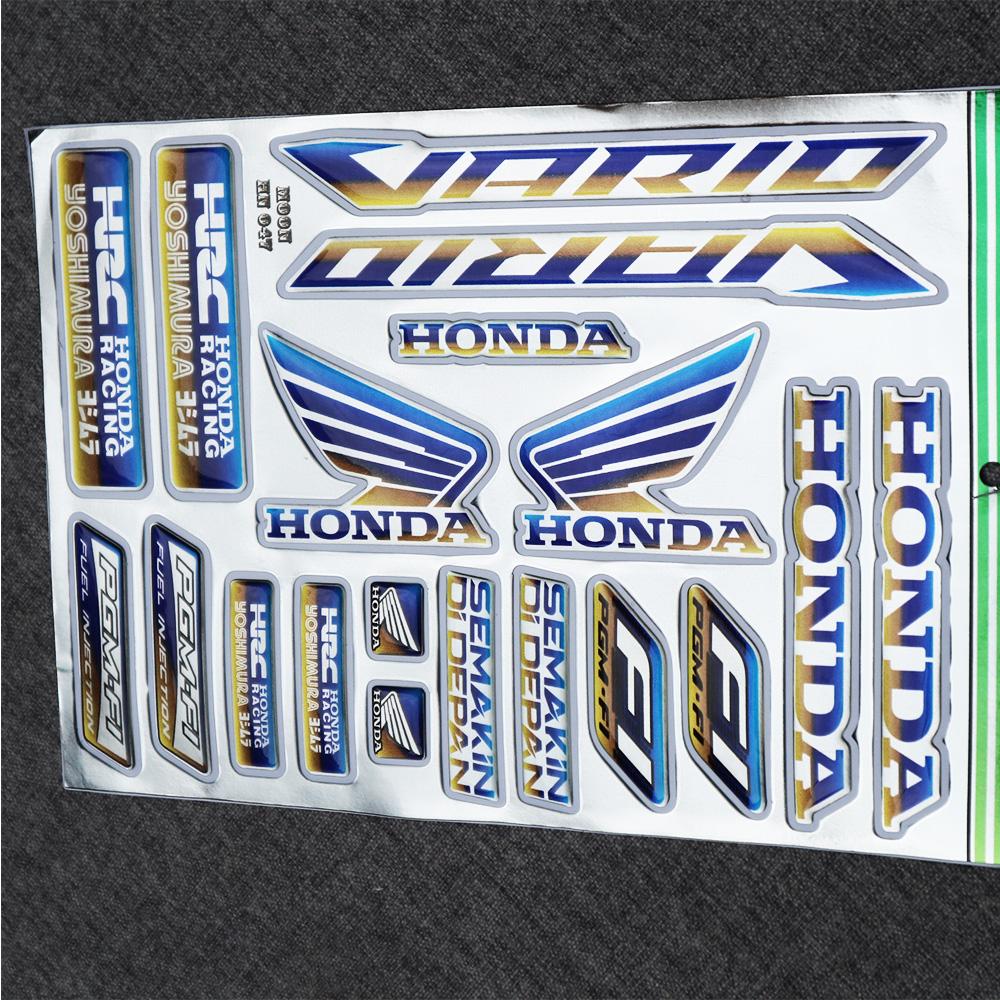[BAO ĐỔI TRẢ] BỘ TEM DẬP NỔI MÀU TITAN CHO HONDA VARIO SIÊU ĐỘC LẠ
