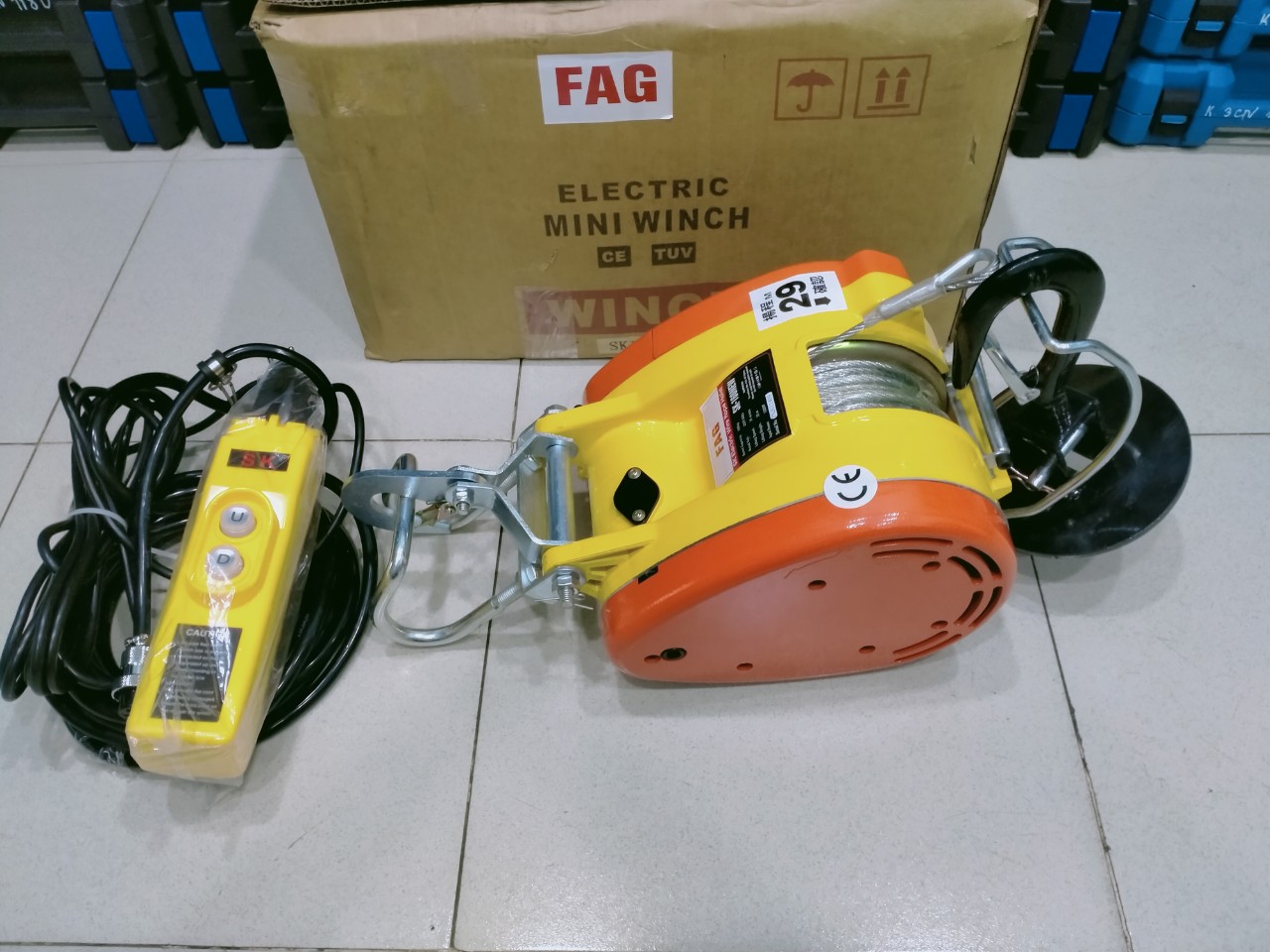 [HCM]Máy Tời Điện FAG 160Kg, 34m/phút