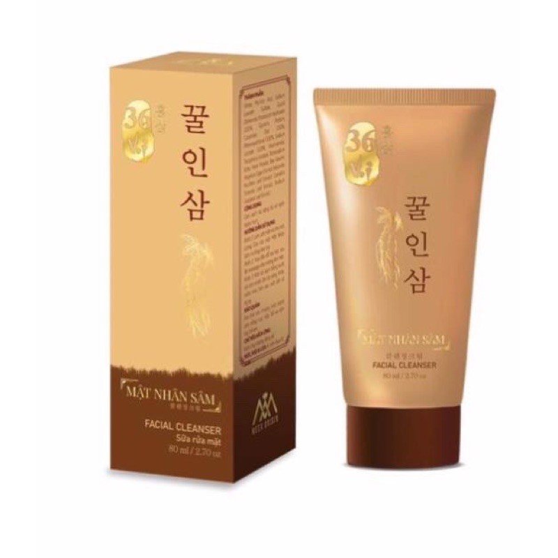 Sữa Rửa Mặt Mật Nhân Sâm- Cao sâm mụn đỏ 36 vị