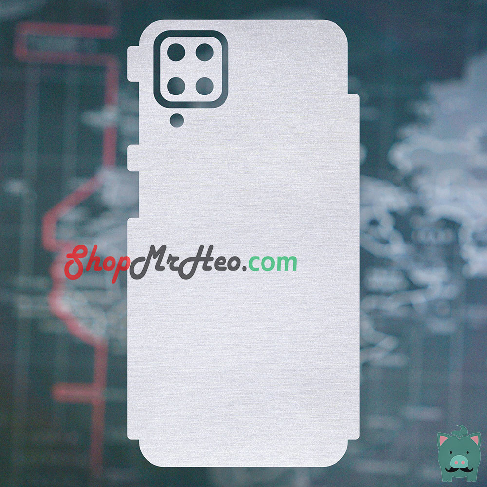 [HCM]Skin Dán Mặt Sau Lưng Vân Nhôm Samsung Galaxy A12